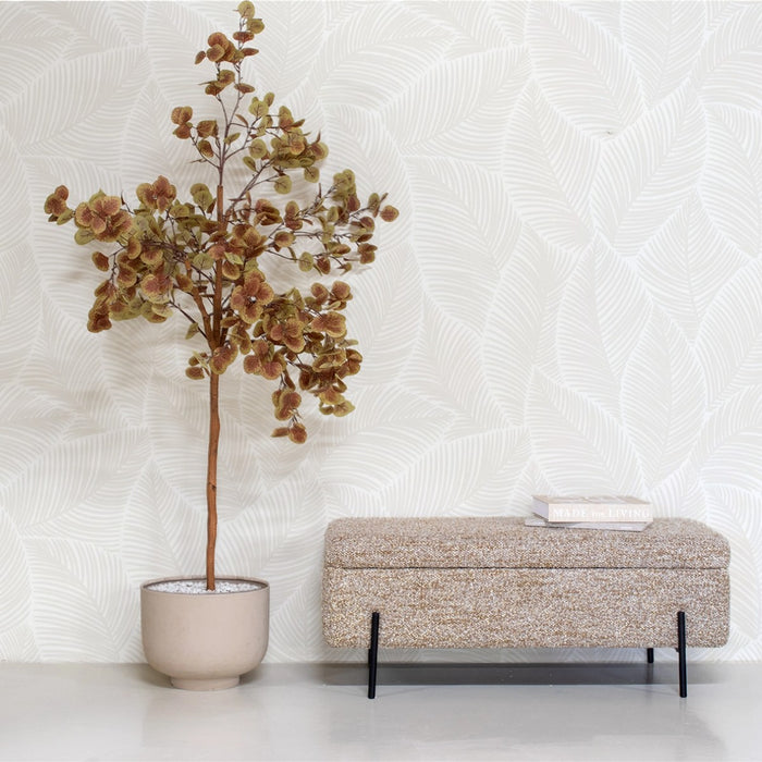 DÉJA Living - Opbergbank Taupe Stof - 110x45x42cm - Kinna