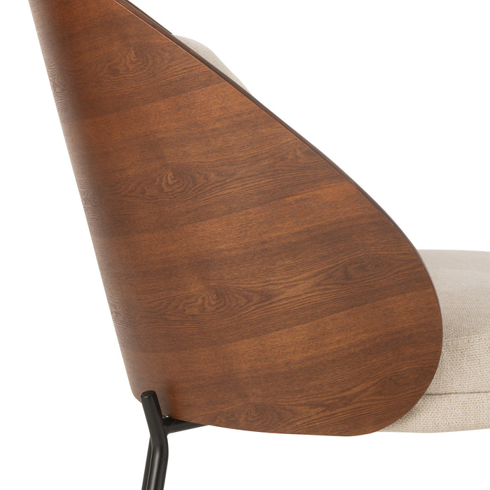 J-Line loungestoel - multiplex|metaal - bruin|beige