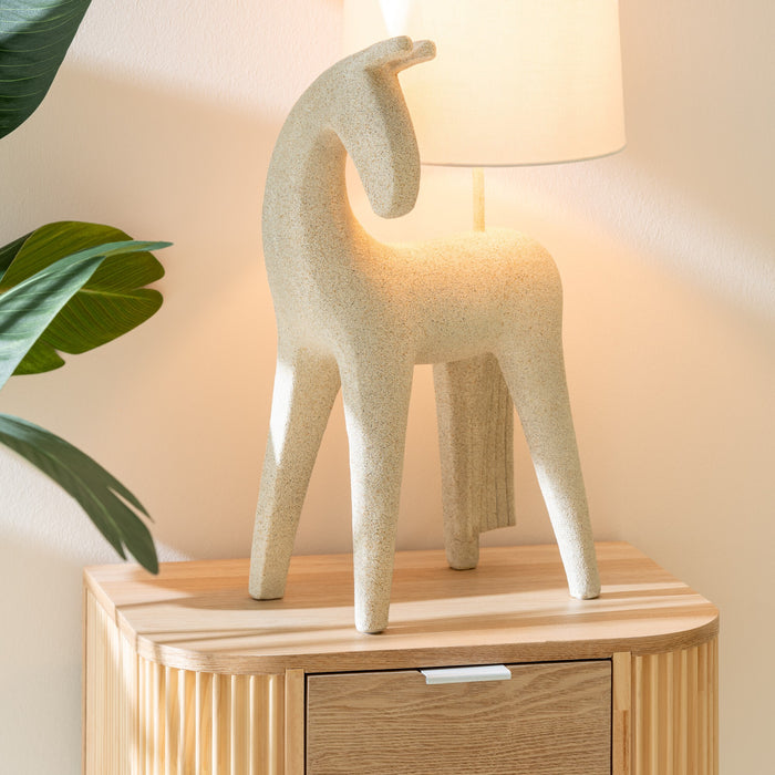 J-Line nachtkastje Rond - dennenhout - naturel