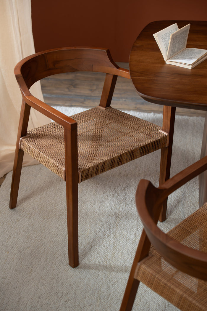 J-Line stoel Emma - hout - bruin