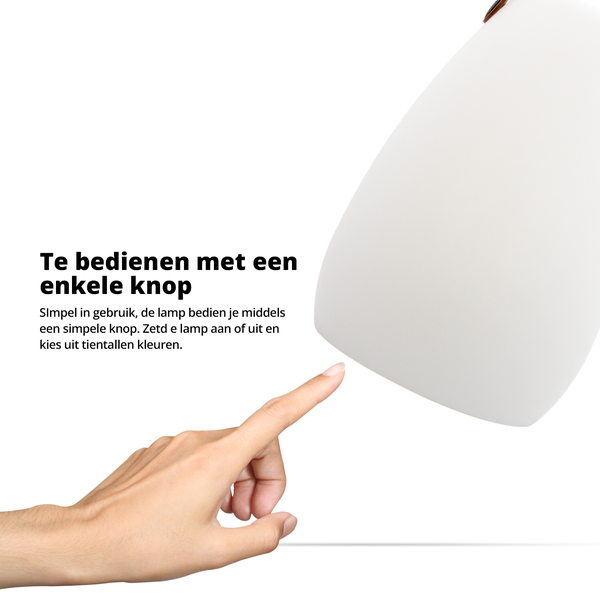 FlinQ Tafellamp Fiji Led IP44 incl. Accu 15 x 20cm