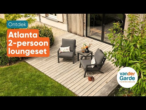 VDG Atlanta loungestoelen set + bijzettafel - 3-delig