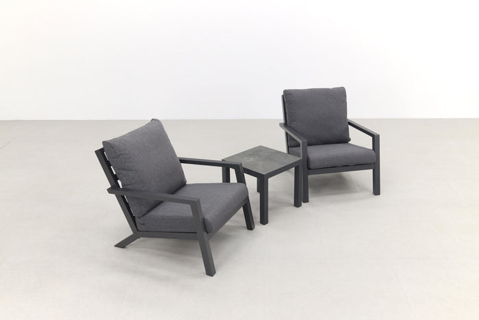 VDG Atlanta loungestoelen set + bijzettafel - 3-delig