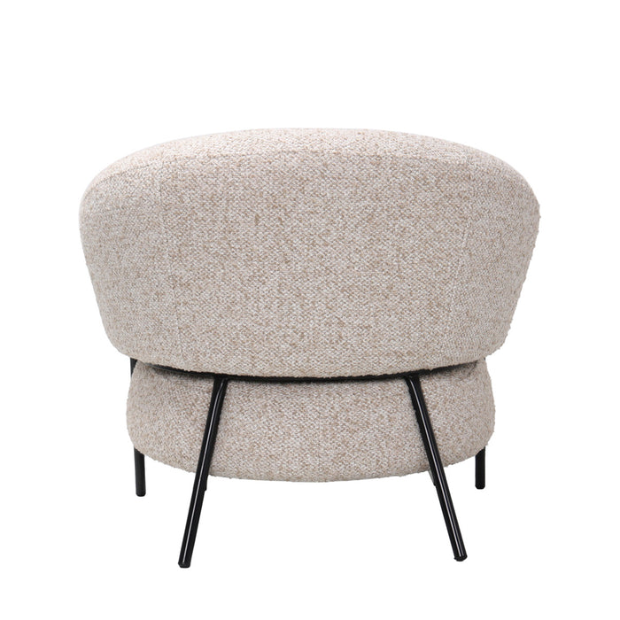DÉJA Living - Fauteuil Beige Stof - 85x85x70cm - Kumla