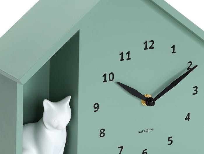 Karlsson - Wall Clock Siting Cat