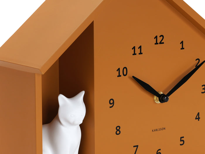Karlsson - Wall Clock Siting Cat