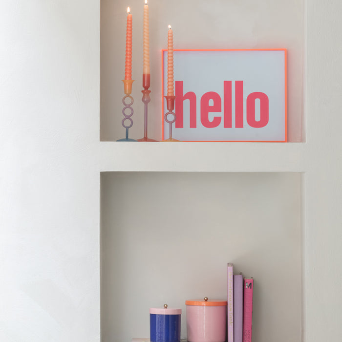 present time - Wall Art Hello Large