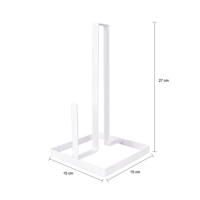 QUVIO Keukenrolhouder staal - Wit