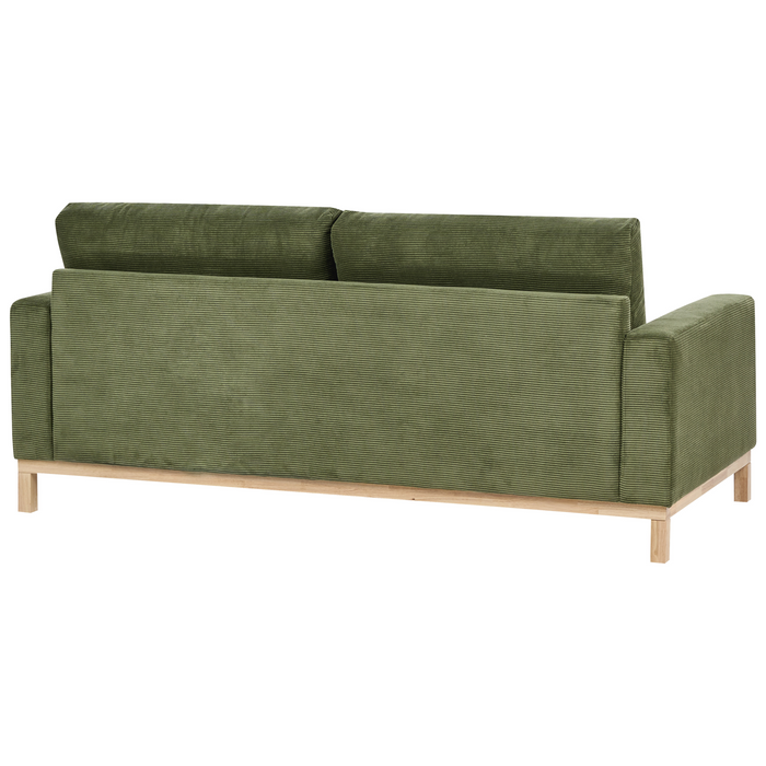 Beliani - SIGGARD - Tweezitsbank - Groen - Corduroy