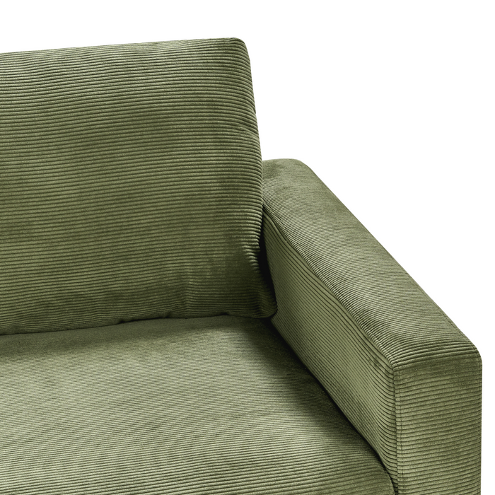 Beliani - SIGGARD - Tweezitsbank - Groen - Corduroy