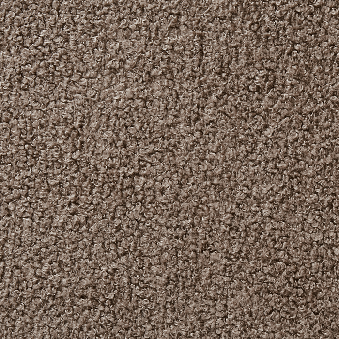 Beliani-ELAINE-Eetkamerstoel set van 2-Taupe-Donker hout|Bouclé