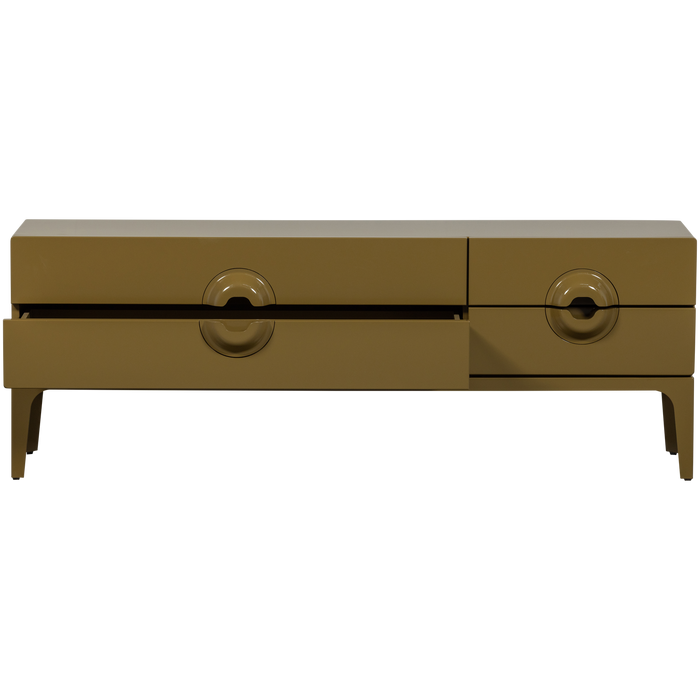 WOOOD Merge Tv Meubel - Eucalyptus hout - Honinggeel - 57x160x44