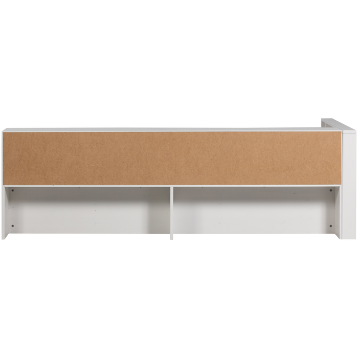WOOOD Carter Hoekbed Links|Rechts - Grenenhout - Wit - 90x200