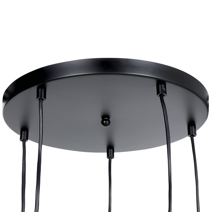 Beliani - NOEL - Hanglamp - Zwart - Glas