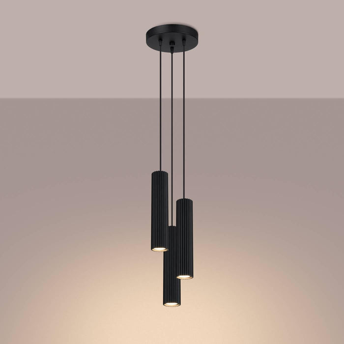 Sollux Hanglamp Karbon 3-lichts