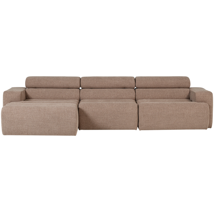 WOOOD Novi Chaise Longue Bank Links - Polyester - Taupe