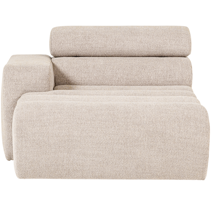 WOOOD Novi Chaise Longue Element Arm Links - Polyester- Naturel