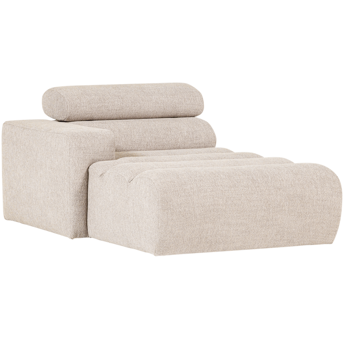 WOOOD Novi Chaise Longue Element Arm Links - Polyester- Naturel