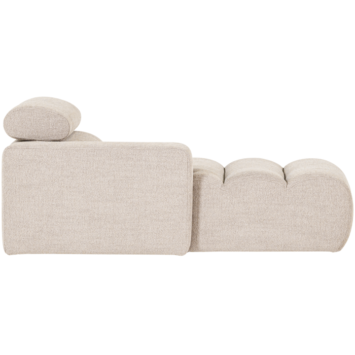 WOOOD Novi Chaise Longue Element Arm Links - Polyester- Naturel