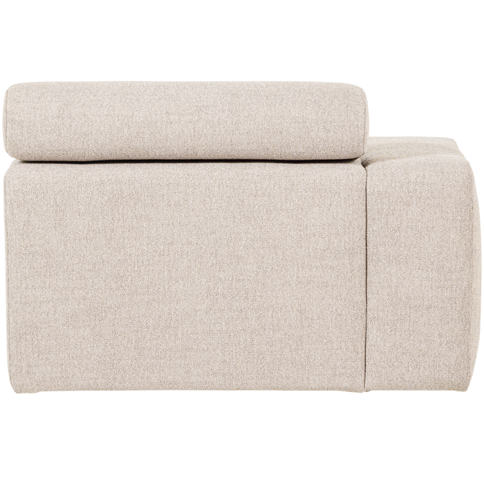 WOOOD Novi Chaise Longue Element Arm Links - Polyester- Naturel