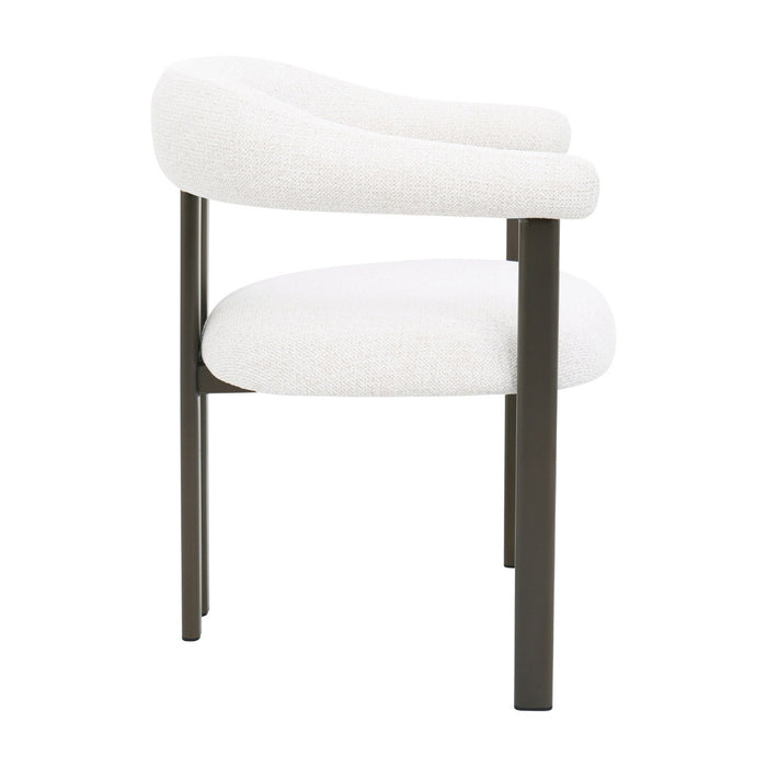 DÉJA Living - Eetkamerstoel - Stof - Beige|Brons - Odense - Set van 2