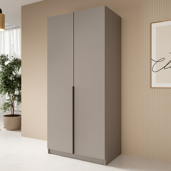 Meubella - Kledingkast Bruno - Beige - 100 cm