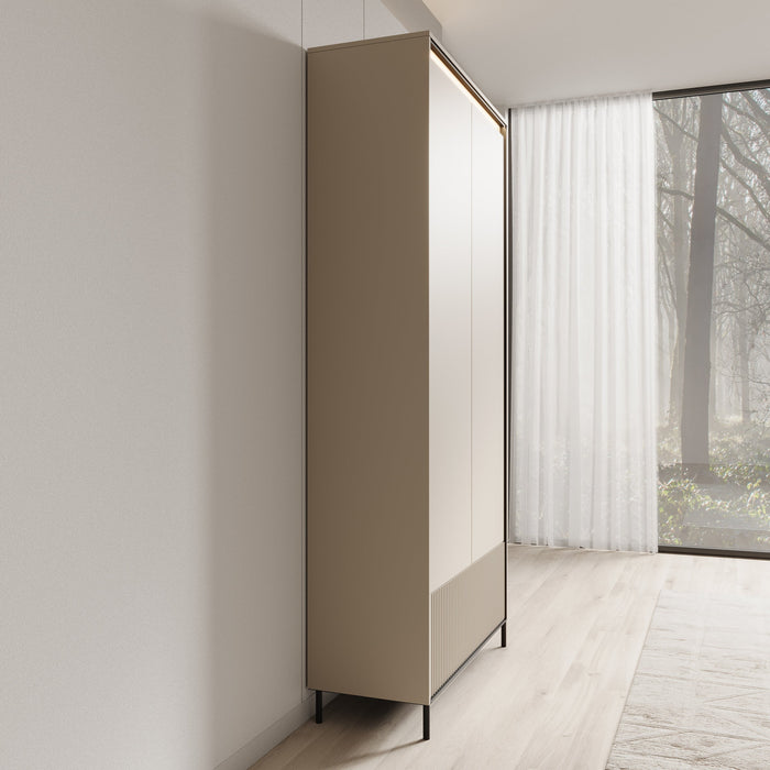 Meubella - Kledingkast Timoteo - Beige - 101 cm