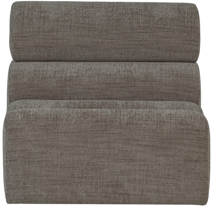 WOOOD Novi 1-Zits Element Bank - Polyester - Grijs Melange - 86x82x113