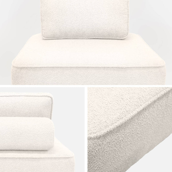 sweeek - Fauteuil boucléstof 1 zitplaats