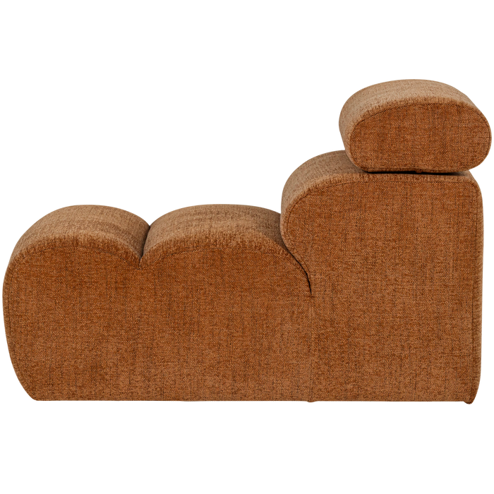 WOOOD Novi 1-Zits Element Bank - Polyester - Oranje Melange