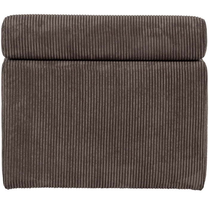 WOOOD Novi 1-Zits Element Bank - Ribstof - Grijsbruin - 86x82x113