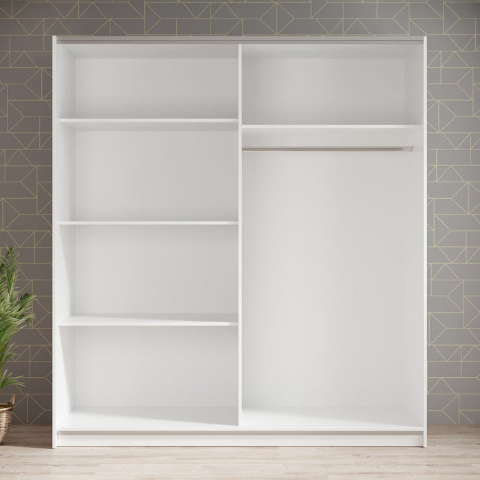 Meubella - Kledingkast Ganaro - Wit - 180 cm