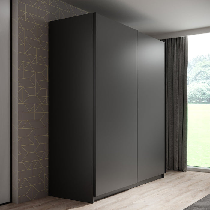 Meubella - Kledingkast Ganaro - Grijs - 180 cm