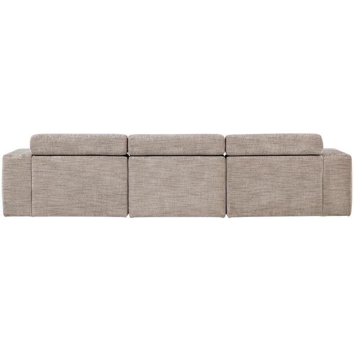 WOOOD Novi Chaise Longue Bank Links - Polyester - Naturel Melange