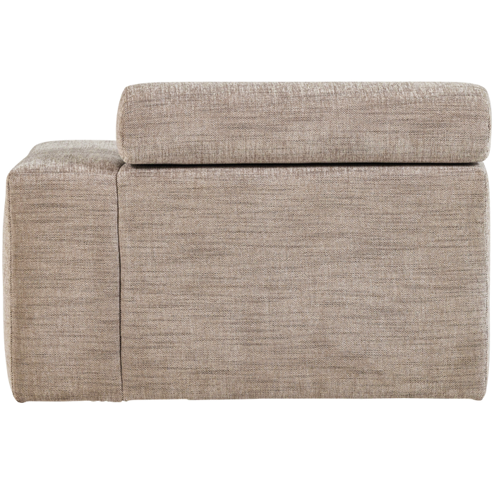 WOOOD Novi Chaise Longue Element Arm Rechts - PES - Naturel Melange