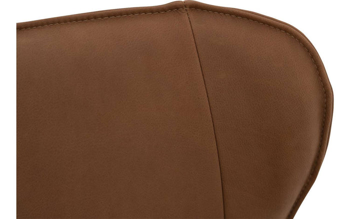 Goossens Eetkamerstoel Leogang - Leder met armleuning