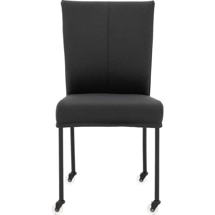 Goossens Eetkamerstoel Funk - Leder zonder armleuning