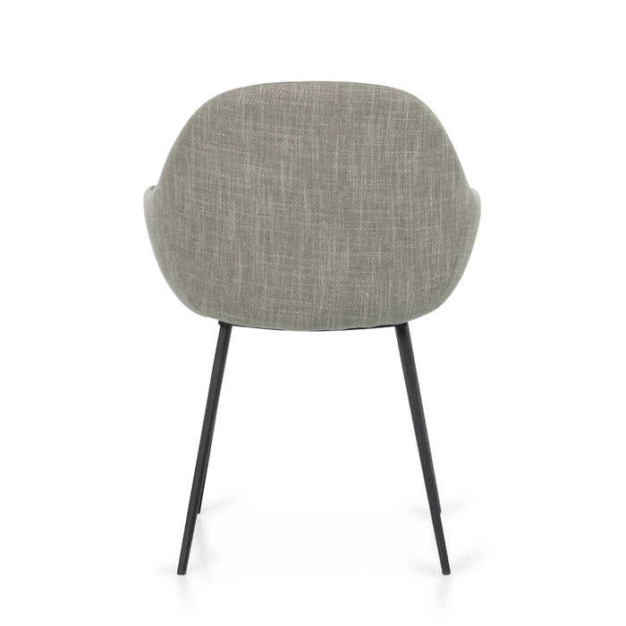 Eetkamerstoel Nora - Groen - Velvet | Textiel | Metaal