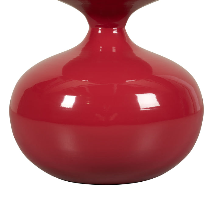 Bijzettafel Berlijn - Rood - Metaal - 41x50x41cm (BxHxD)