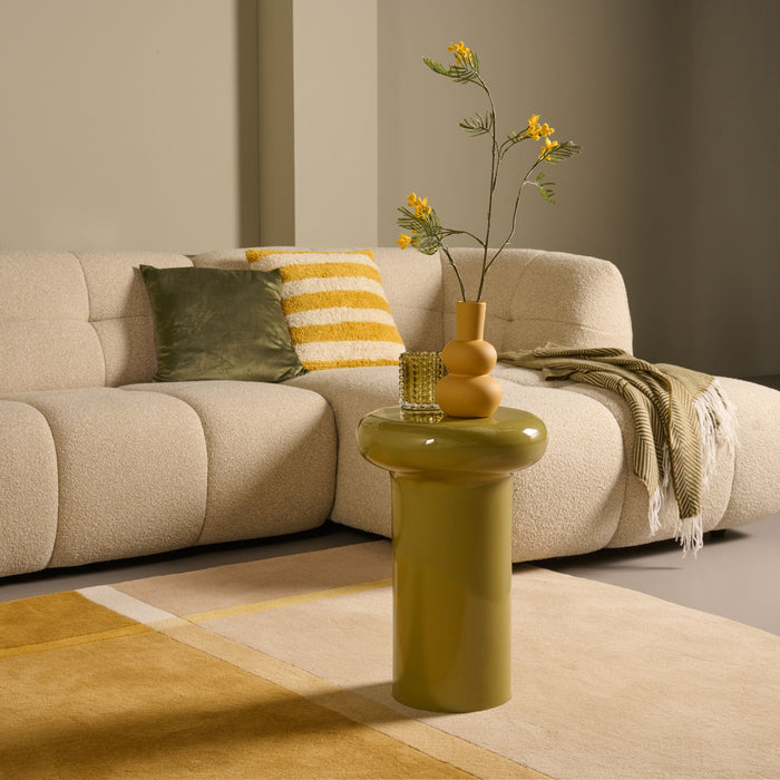 Bijzettafel Bremen - Groen - Metaal - 33x50x33cm (BxHxD)