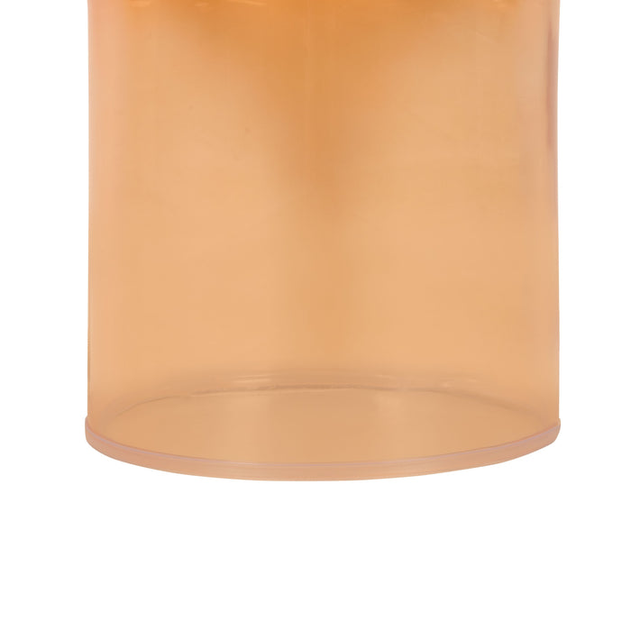 Bijzettafel Hannover - Oranje - Transparant Glas