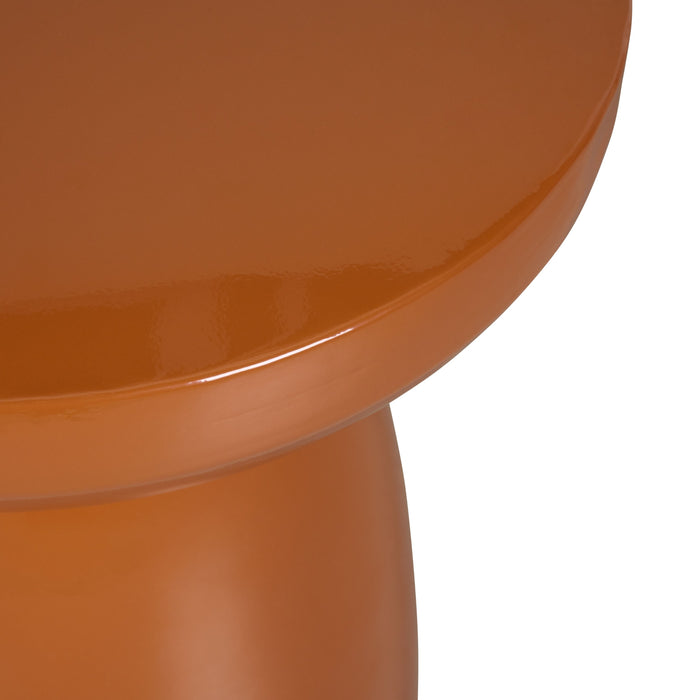 Bijzettafel Mannheim - Bruin - Metaal - 40x50x40cm (BxHxD)