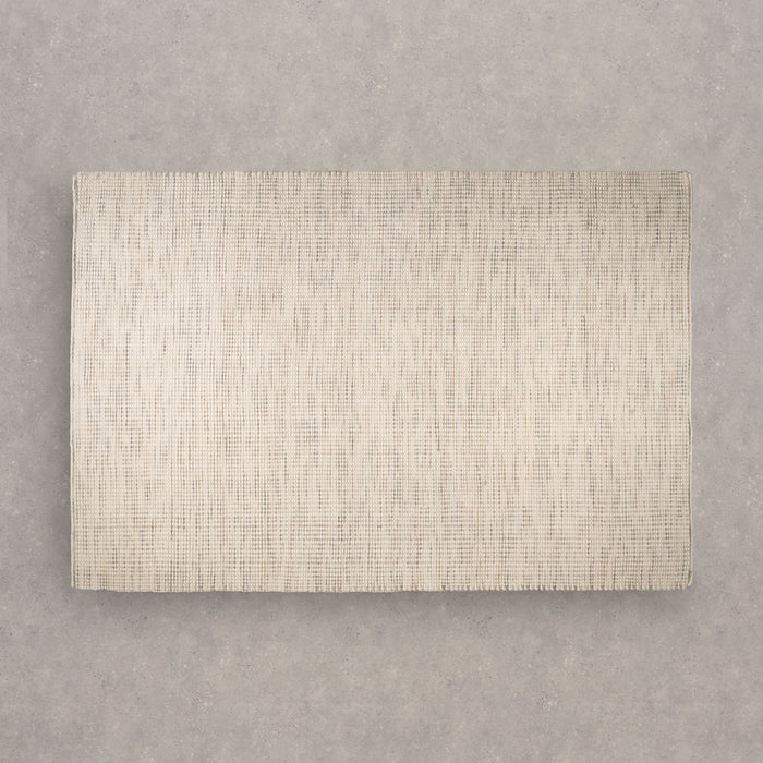 Vloerkleed Stip - Greige|Grijs|Zilver - 100% Wol