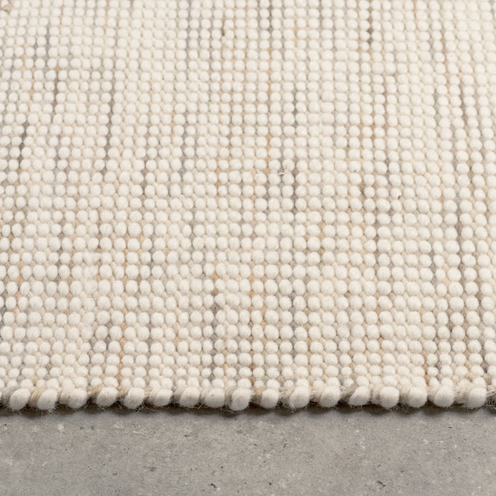 Vloerkleed Stip - Greige|Grijs|Zilver - 100% Wol