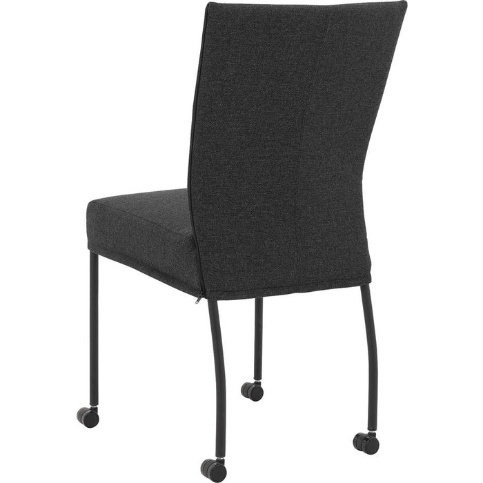 Goossens Eetkamerstoel Funk - Textiel zonder armleuning