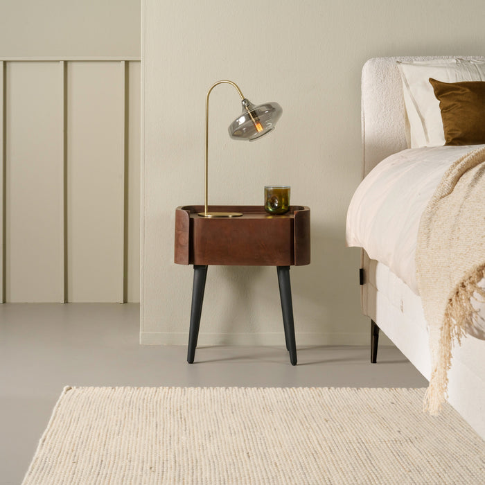 Nachtkastje Maurik - Bruin|Hout - Mango - Mangohout