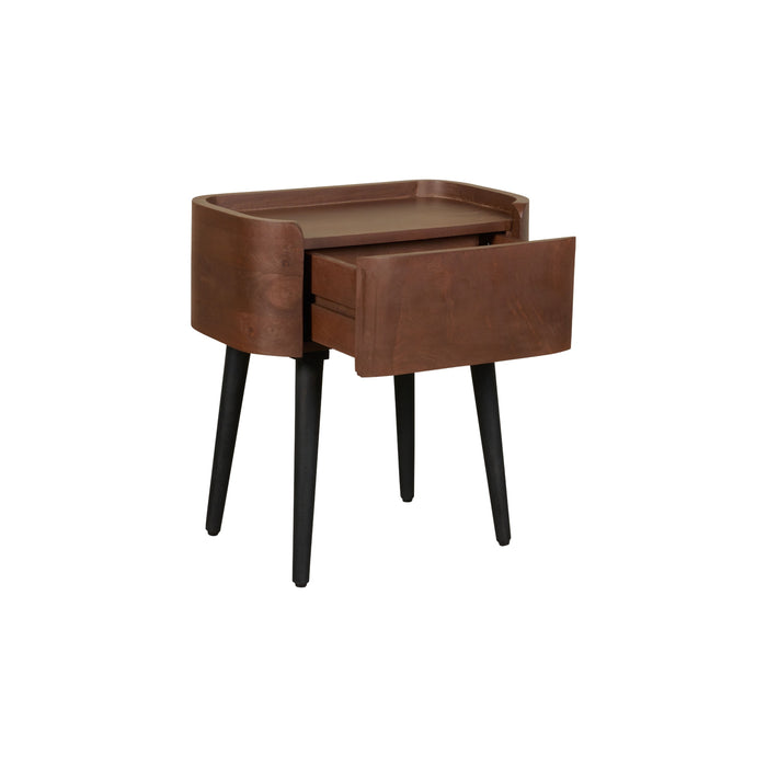 Nachtkastje Maurik - Bruin|Hout - Mango - Mangohout