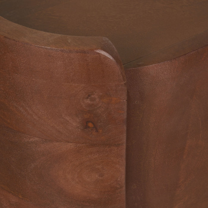 Nachtkastje Maurik - Bruin|Hout - Mango - Mangohout