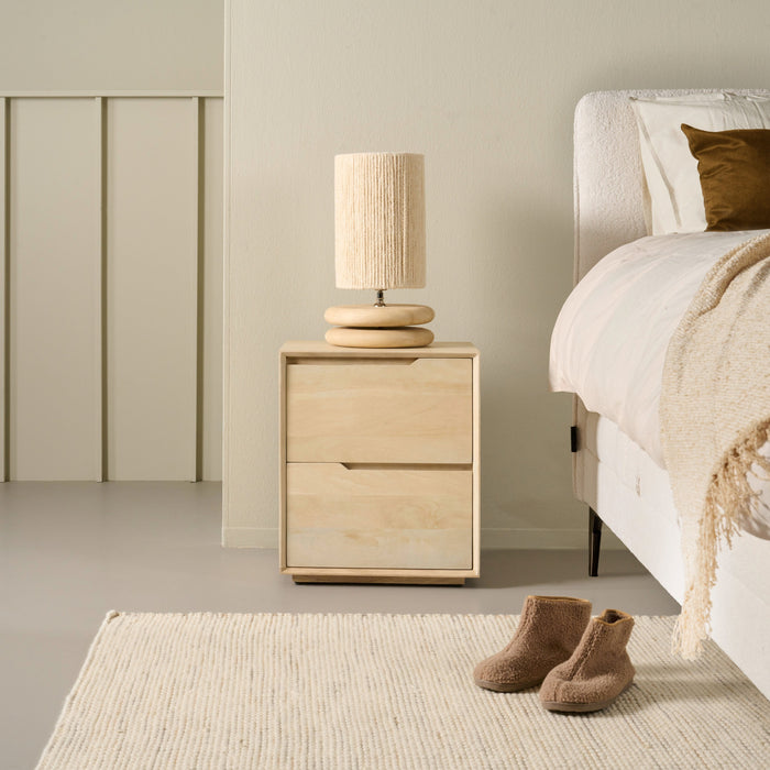 Nachtkastje Lottem - Hout - Mango|Bruin - Mangohout