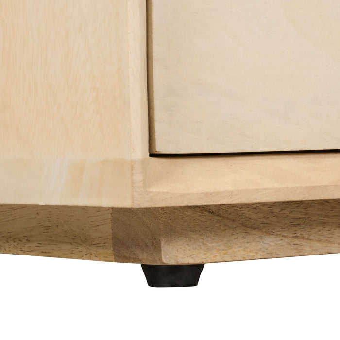 Nachtkastje Lottem - Hout - Mango|Bruin - Mangohout